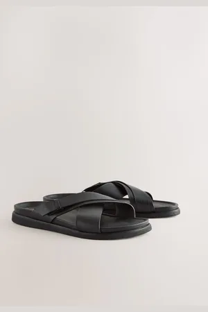 Next Leather Slip On Sandals
