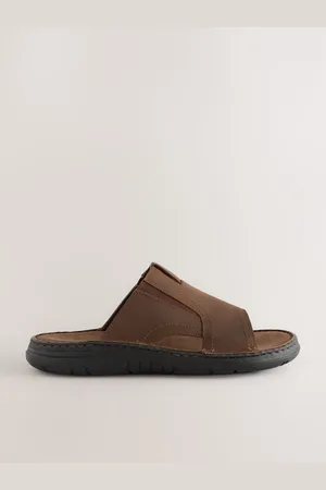 Next Leather Slip On Mule Sandals