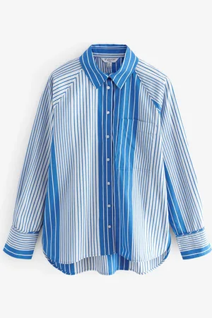 Next Stripe Girlfriend Oversized Long Sleeve Shirt