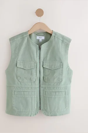 Next Sage Utility 100% Cotton Gilet