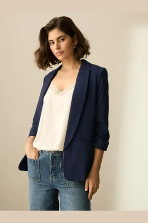 Next Relaxed Ruched Sleeve Blazer