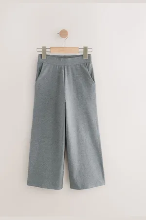 Next Charcoal 1 Pack Wide Leg Jersey Trousers (3-16yrs)