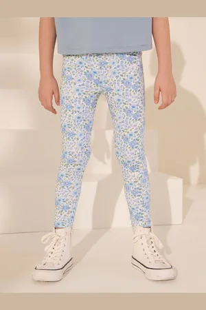Next Blue/ Floral Printed Leggings (3-16yrs)