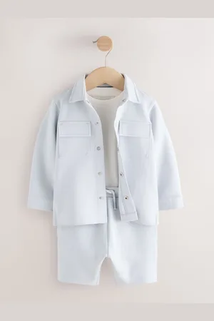 Next Mineral Jersey Shirt and Shorts Set 3 Piece (3mths-7yrs)