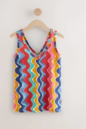 Next Rainbow Swirl Print Modal Slouch Vest