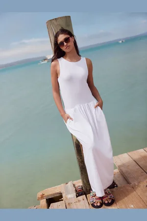 Next Drop Waist Maxi Length Jersey Dress