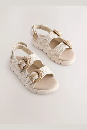 Next Raffia Chunky Corkbed Sandals