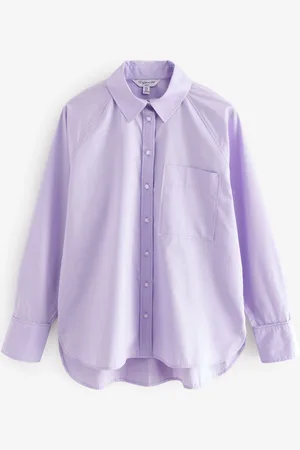 Next Lilac Purple Girlfriend Oversized Long Sleeve Shirt