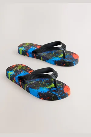 Next Multi Splat Print Flip Flops