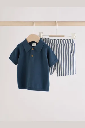 Next Stripe Baby Knitted Top and Short Set (0mths-2yrs)