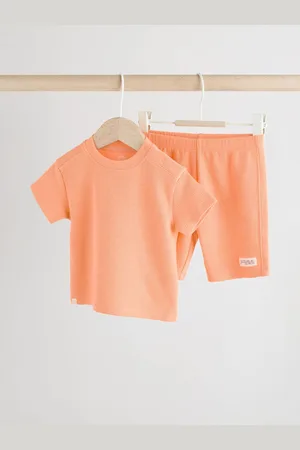 Next Orange Baby Top and Shorts Set