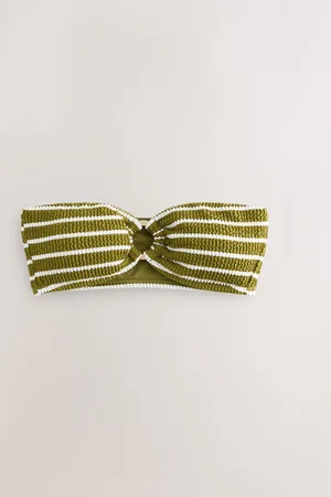 Next Olive Bandeau Bikini Top