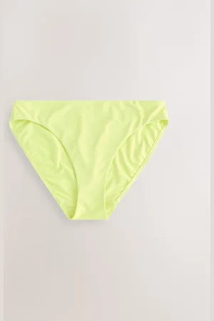 Next Lime Yellow High Leg Bikini Bottoms