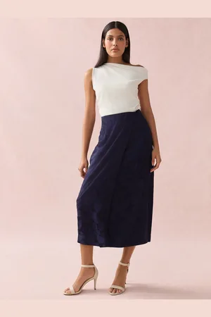 Next Satin Jacquard Midi Sarong Skirt