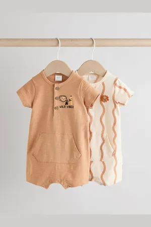 Next Rust Safari Baby Rompers 2 Pack