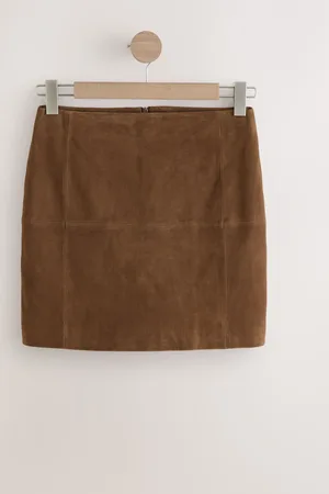 Next N. Premium Real Suede Mini Skirt
