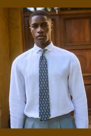 Next Paisley Tie With Tie Clip