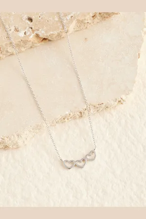 Next Sterling Triple Heart Necklace