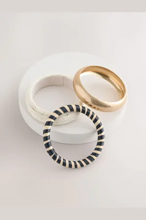 Next /White Raffia Bangle