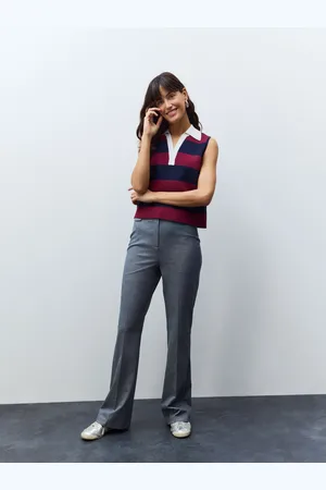 Next Denim Look Bootcut Tailored Trousers