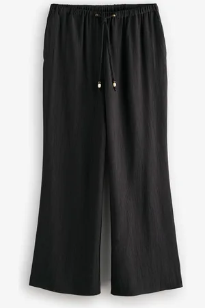 Next Textured Crinkle Wide Leg Trousers