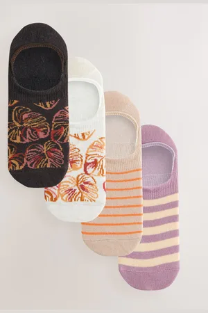 Next Woodblock Invisible Socks 4 Pack