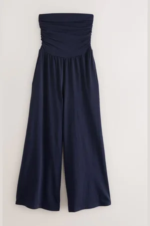 Next Blue Bandeau Jersey 100% Cotton Jumpsuit