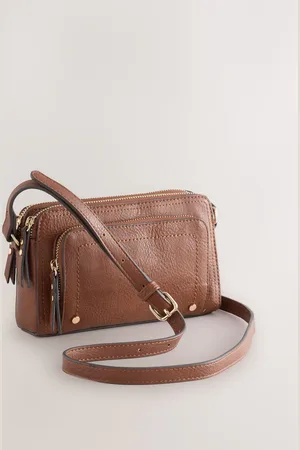 Next Double Zip Cross Body Bag