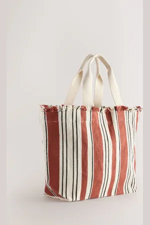 Next Stripe Canvas Shoulder Bag