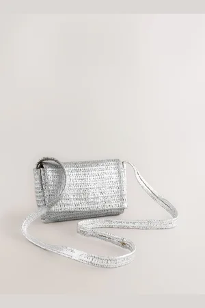 Next Weaved Straw Look Cross-Body Bag