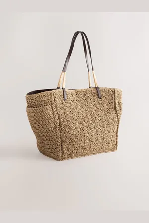 Next Natural Structured Straw Shoulder Bag