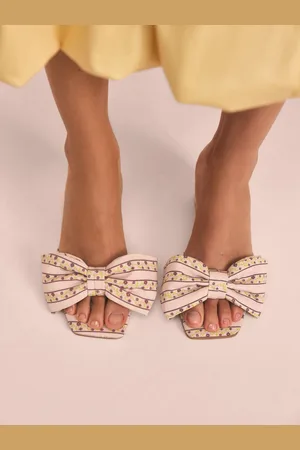 Next Light Floral Tabitha Simmons x Liv Bow Block Mules