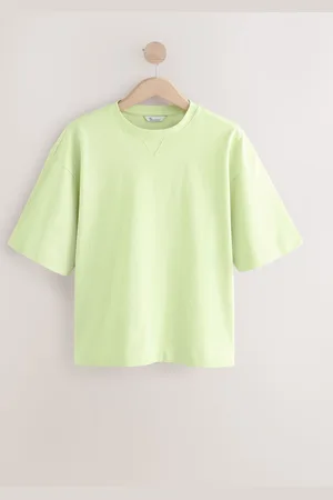 Next Oversized 100% Cotton Short Sleeve Soft Touch Peached Feel Heavyweight T-Shirt