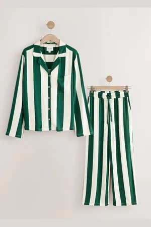 Next Stripe Button Through Pyjamas