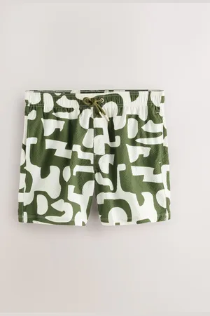 Next Abstract Print Seersucker Swim Shorts