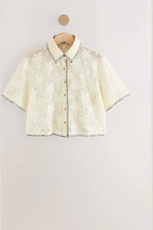 Next Crochet Shirt with Embroidery