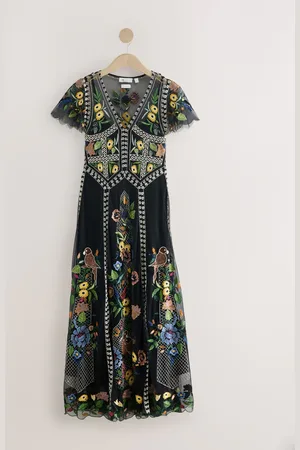 Next Premium Embroidered Occasion Maxi Dress