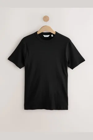 Next Slim Fit Ribbed Short Sleeve Crew T-Shirt