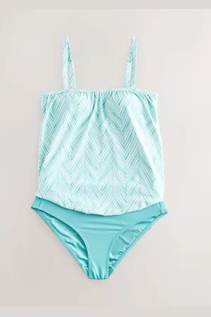 Next Blue/ Print Blouson Shaping Swimsuit