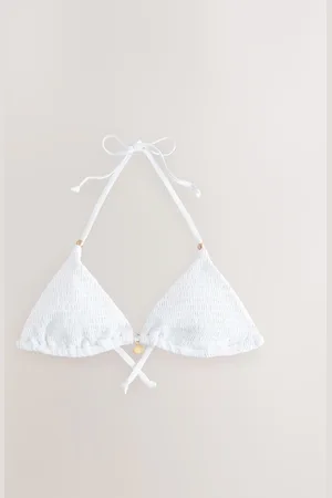 Next Shirred Triangle Bikini Top