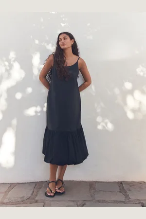 Next 100% Cotton Bubble Hem Midi Dress