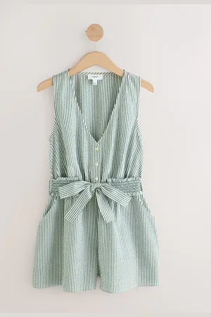 Next Textured Seersucker 100% Cotton Playsuit