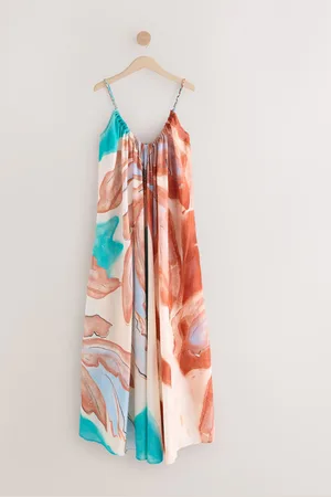 Next Multi 100% Cotton Volume Maxi Dress