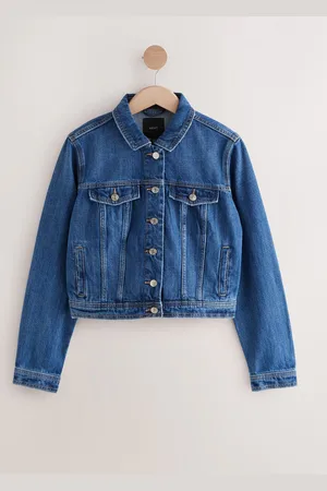 Next Dark Fuller Bust Denim Trucker 100% Cotton Jacket