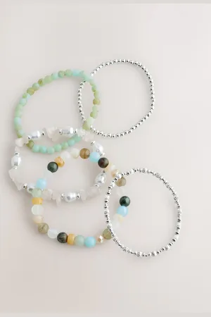 Next Tone Multi Coloured Stretch Bracelet Pack