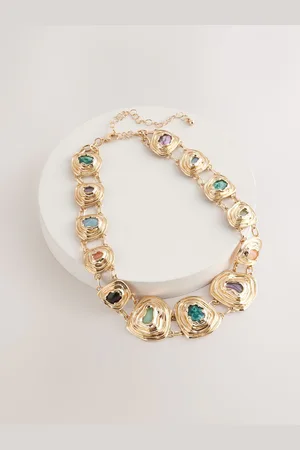 Next Gold Tone Organic Necklace