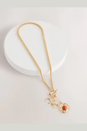 Next Tone Cluster T-Bar Necklace