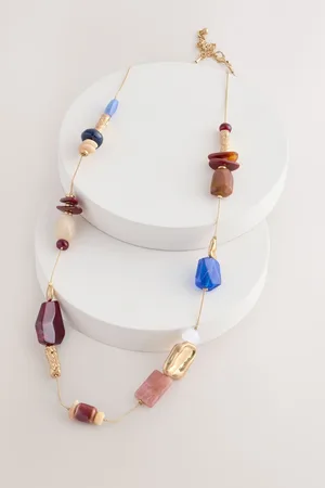 Next Red/ Station Rope Necklace