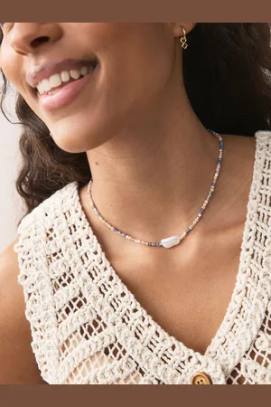 Next Multicolour Beaded Pearl Effect Necklace