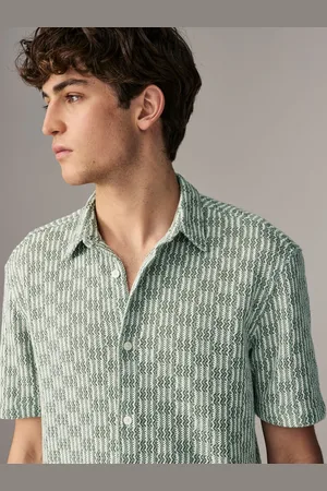 Next Textured Crochet Short Sleeve Shirt